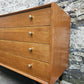 G Plan Brandon Range Four Drawer Chest Of Drawers In Oak With Ebonised Detailing