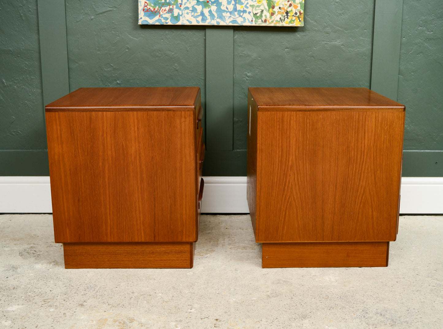 Pair G Plan Fresco Teak Bedside Tables - Mid Century 1970s