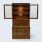 Ercol Mural Wall Unit Drinks Display Cabinets Solid Elm EXC FREE UK Delivery