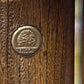 AN ERCOL WARWICK GOLDEN DAWN ELM CD HI FI STORAGE CABINET / MEDIA STAND.