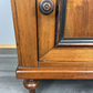 Bedside Table Antique French Style Marble Top Walnut Cupboard Cabinet LOT 4043