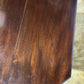 Edwardian mahogany table of small proportions resting on turned legs.7