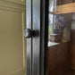 Vintage Black Painted Glazed Display China Cabinet Bathroom Cabinet