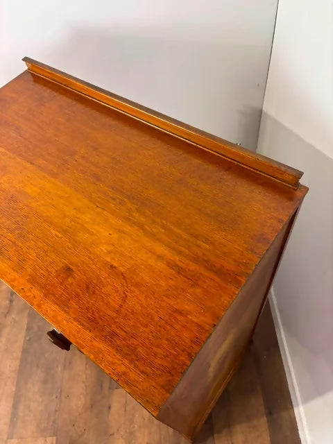Vintage Oak Veneer Tallboy