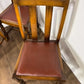 Vintage Set Of Six Oak Dining Chairs