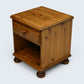 Pine Bedside Cabinet Knotted Pine Drawer Bun Feet Ducal Style FREE UK Delivery