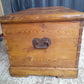 Large Victorian Pine Blanket Box