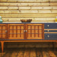 Available for commission Mid century sideboard / MCM / vintage / retro / custom / hand painted / A Younger sideboard / rare / teak / cabinet