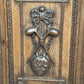 English Early Vintage Victorian Carved Smokers Cabinet With Pipe Collection Included.