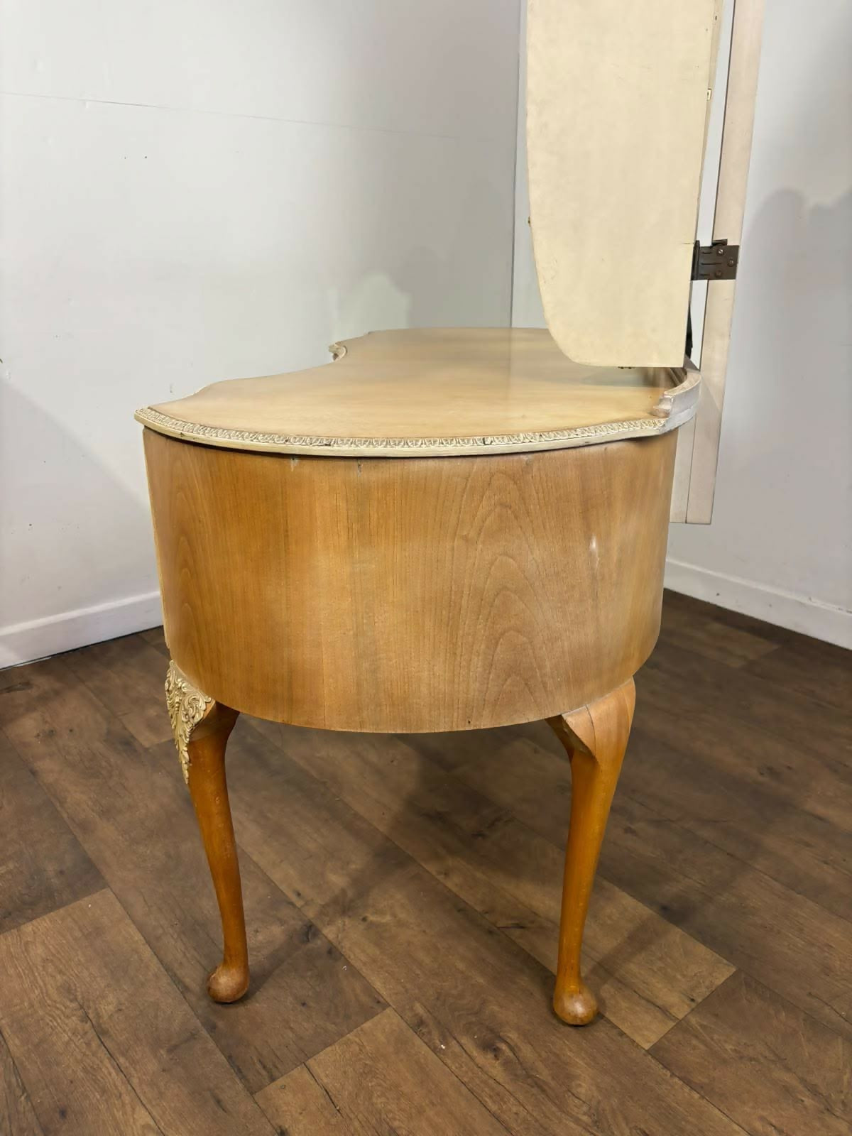 Vintage Walnut Triptych Dressing Table