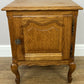 Pair of Bedside Tables Vintage French Louis Oak Nightstands Cabinets LOT 6295