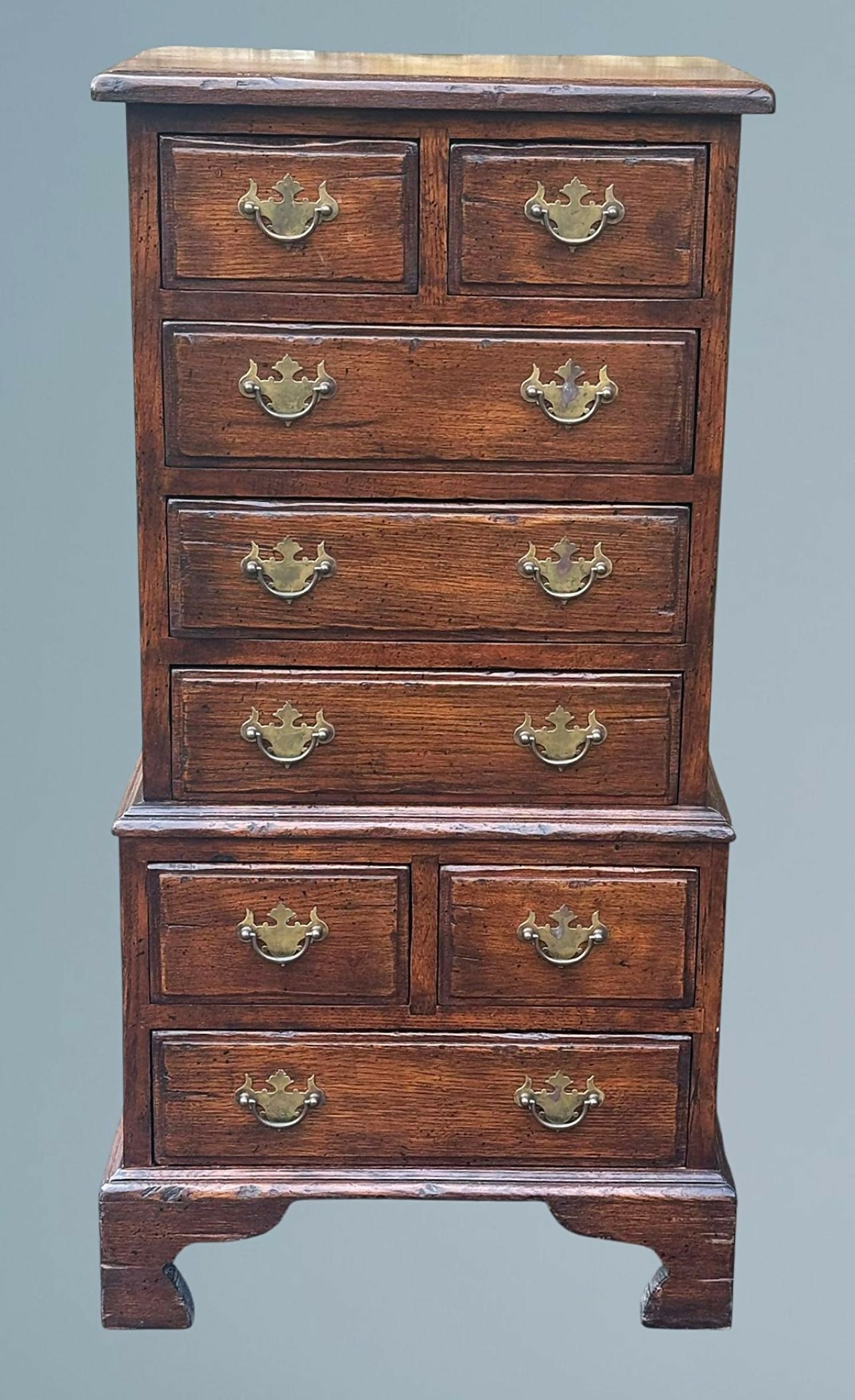 Oak Miniature Tallboy / Chest of Drawers