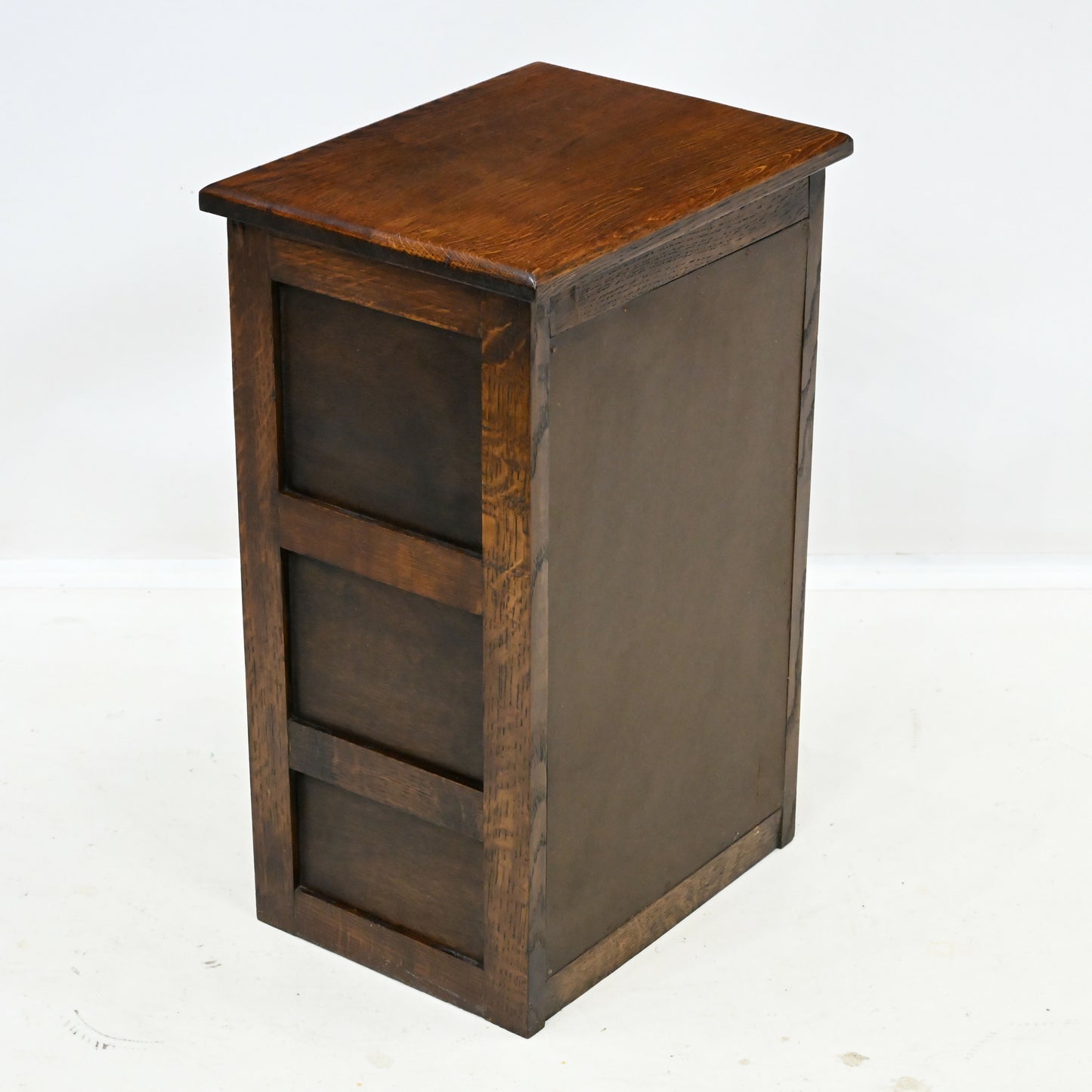 Vintage Oak bedside Cabinet 2 Shelves 62cm Tall Painted Inside FREE UK Delivery*. SBR11097/2710E