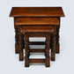 Old Charm Nest of 3 Tables Solid Oak Tudor Side Tables Model 1494 FREE Delivery*