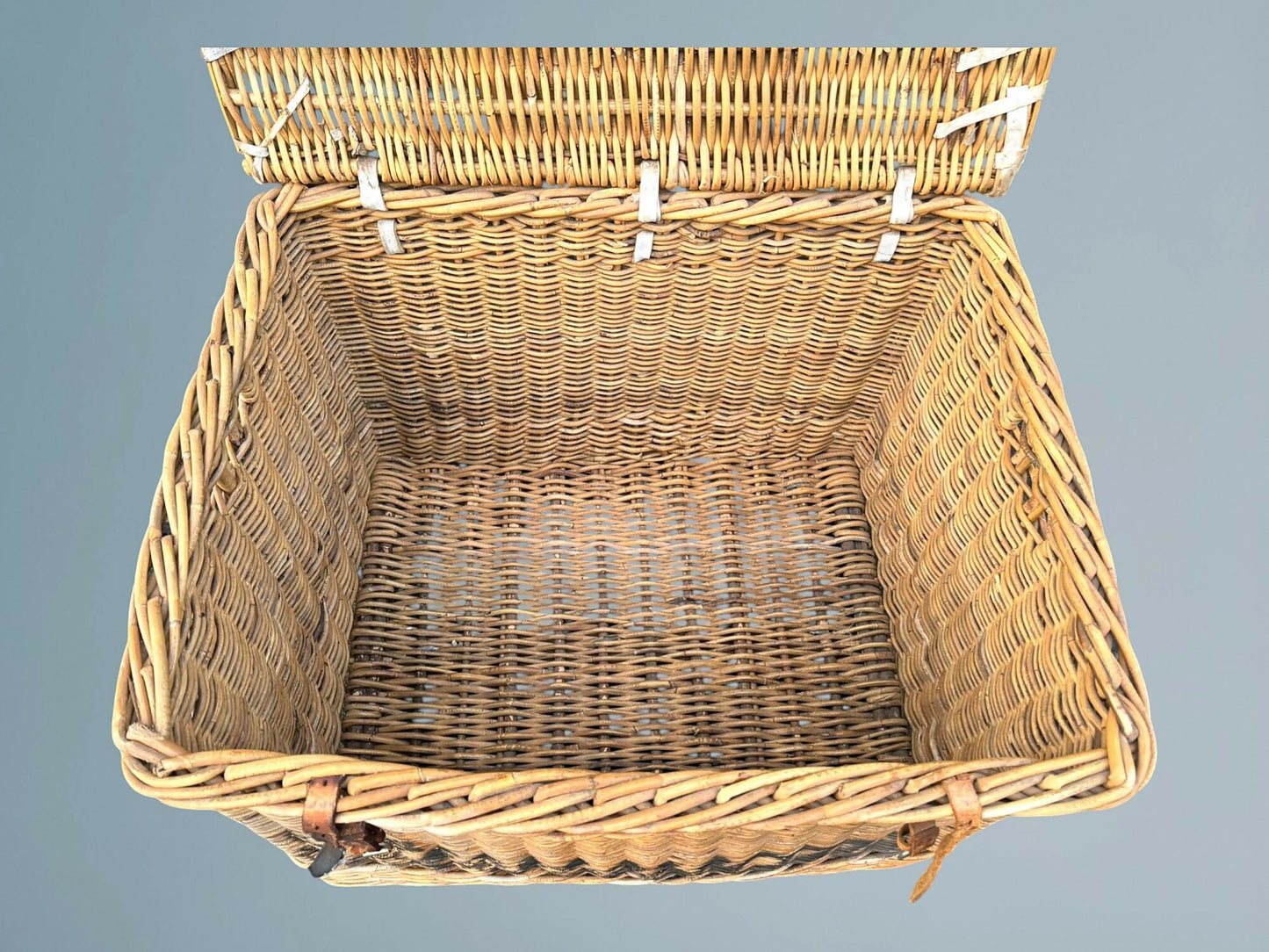 Large Antique Wicker Log Basket