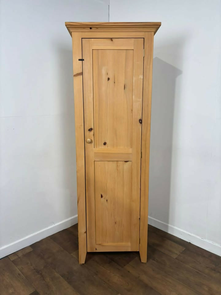 Modern Pine Kitchen Cupboard with Shelves – Wooden Storage Cabinet / Pantry