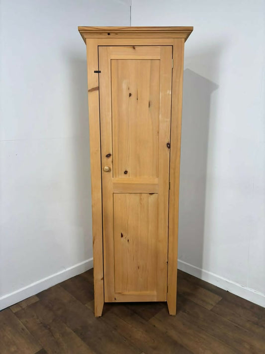 Modern Pine Kitchen Cupboard with Shelves – Wooden Storage Cabinet / Pantry