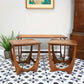 G Plan Fresco Nesting Coffee Tables in Teak and Afromosia Mid Century