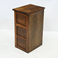Vintage Oak bedside Cabinet 2 Shelves 62cm Tall Painted Inside FREE UK Delivery. SBR11096/2710E