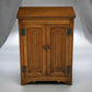 Old Charm Linenfold Cupboard Bedside Cabinet 2 Door Light Oak FREE UK DELIVERY*