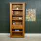 Rustic Tall Pine Bookcase with Drawer - 200 cm Tall