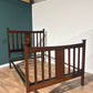 Edwardian Mahogany Inlaid double bed stead3