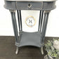 Grey And Silver Side Table
