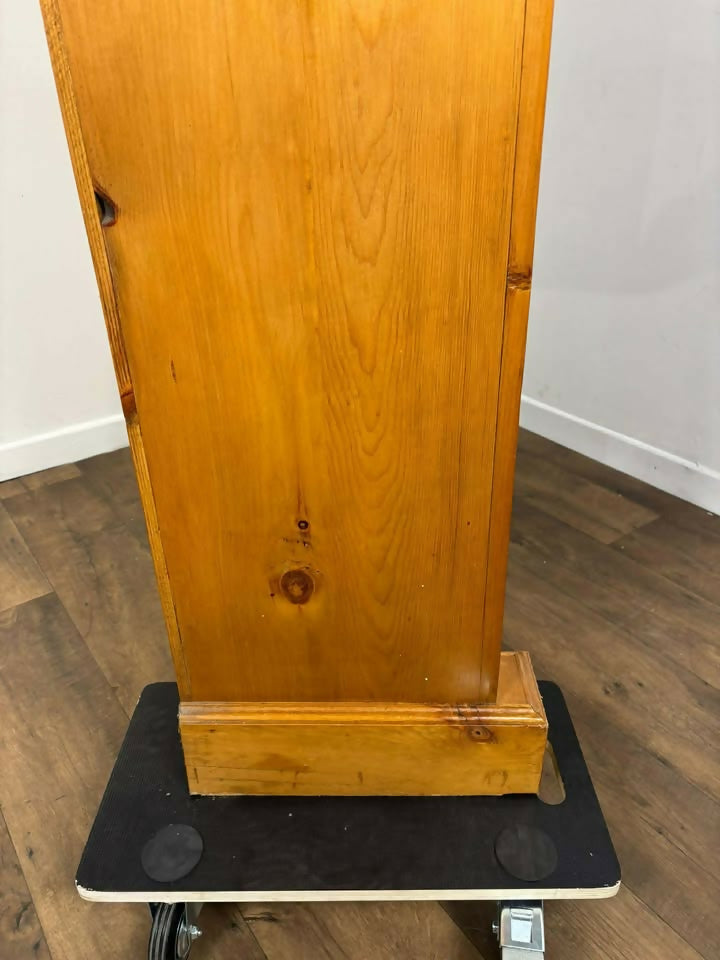 Contemporary Style Large Pine Open Bookcase