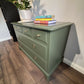 Stag Minstrel Chest of Drawers | Vintage Furniture Painted in Soft Green