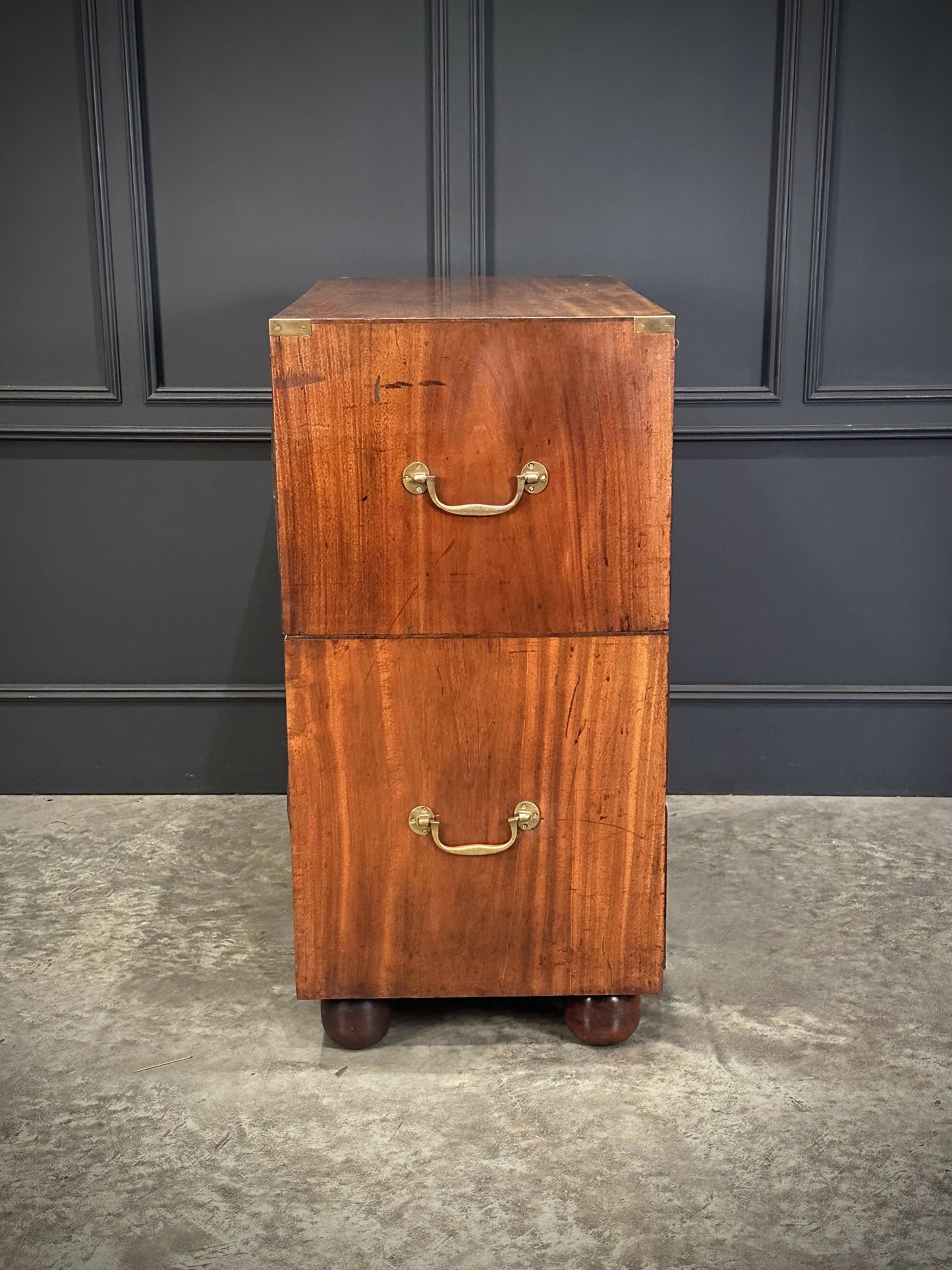 Mahogany Military Vintage Campaign Chest