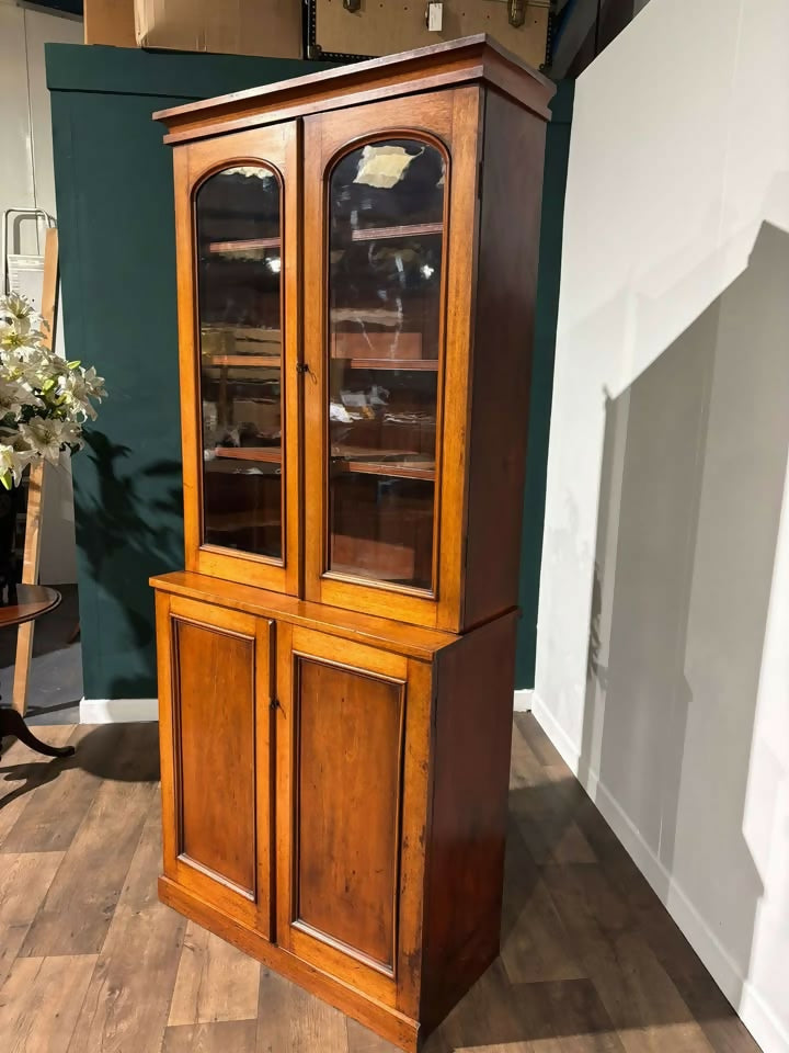 Victorian mahogany chiffonier bookcase 3