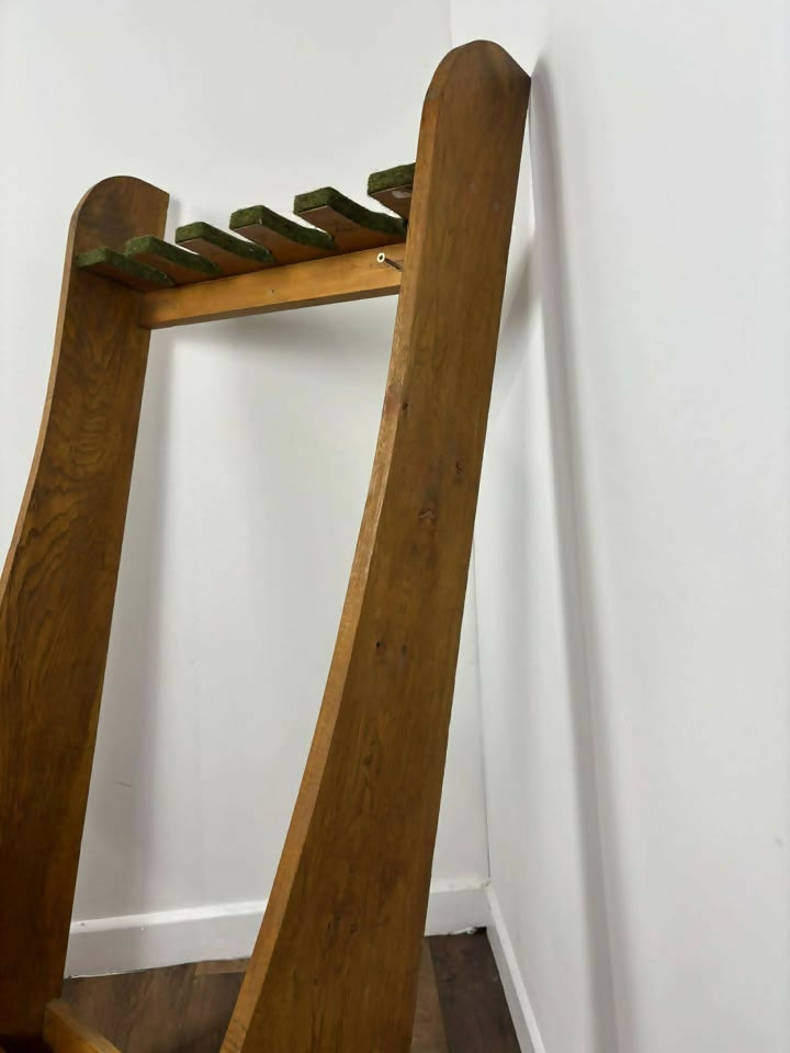 Vintage Oak Gun Rack