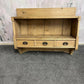 Rustic Reclaimed Timber Wall Shelf Unit 3 Drawers