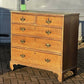 Vintage Georgian Light Oak Chest Of Drawers.