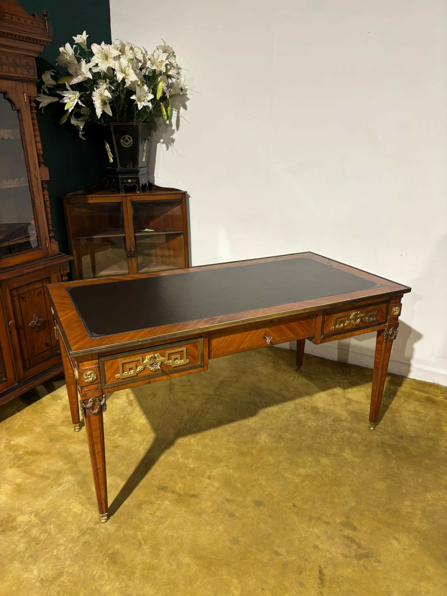 Empire Style French Gilt Metal Mounted Desk66