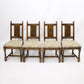 4 Yorke Old Charm Dining Chairs Including Tonwell Rose Fabric FREE UK Delivery. SBR9644/0910D