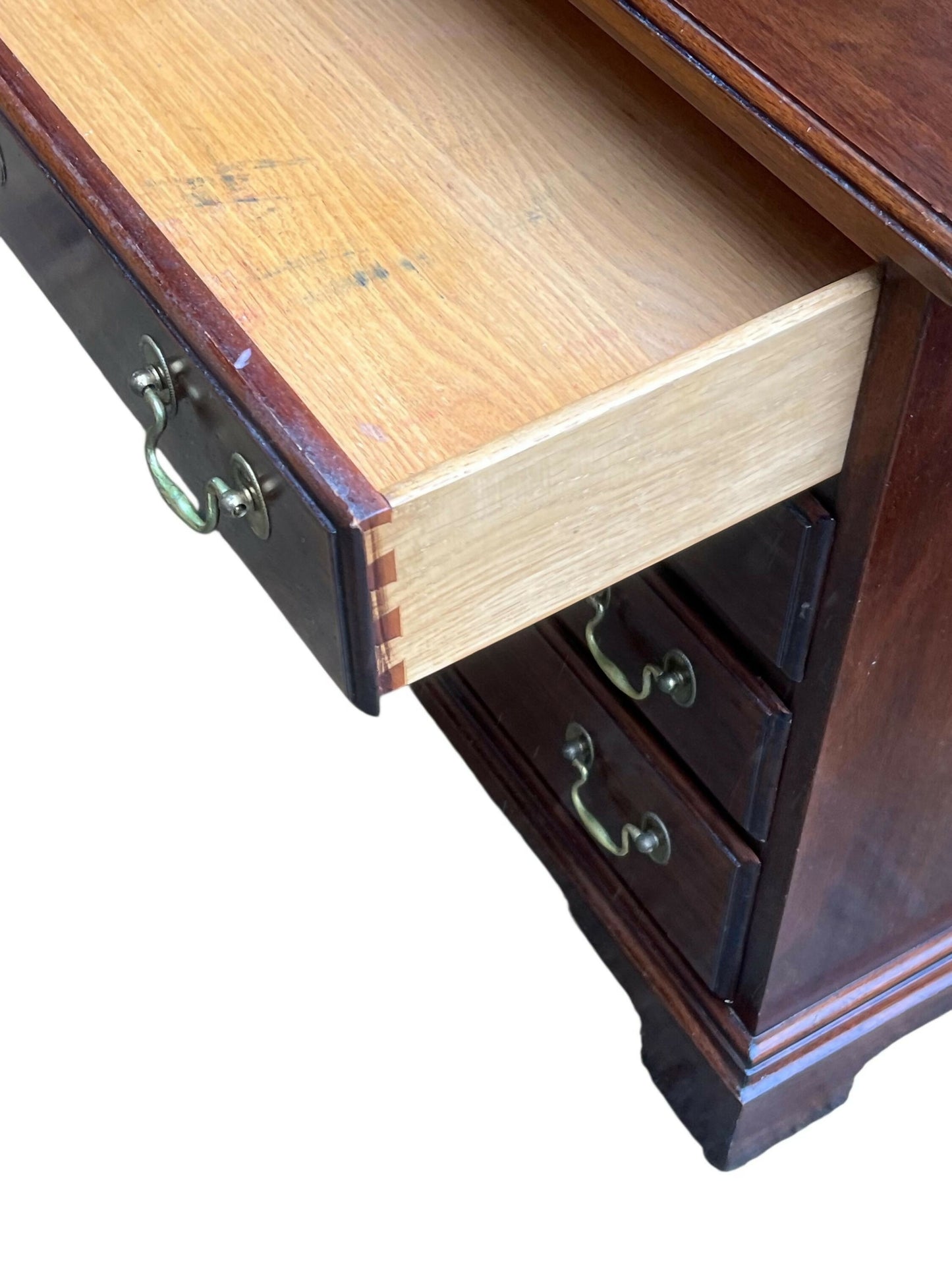 Vintage Henkel Harris solid Mahogany Chippendale style chest of drawers / bedside