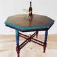“Precious Jewels” Octagonal Carved Wooden Table