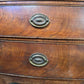 Antique Georgian Bowfront Two over Two Chest of Drawers, c 1820
