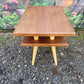 Jatoba Hardwood Table with Shelf