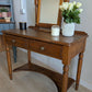 Restored Vintage Ducal Pine Dressing Table with Swing Mirror