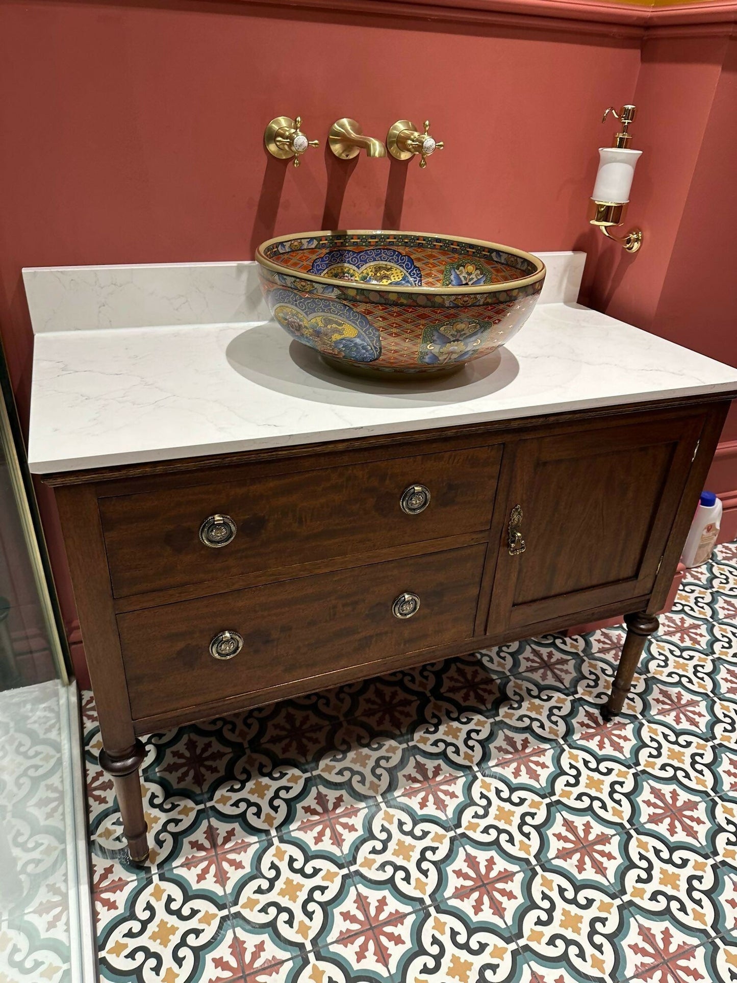 Bathroom Vanity Unit Made to Order Vanity Unit Custom Made Bathroom Furniture Antique Traditional Bathroom Washstand Basin Unit