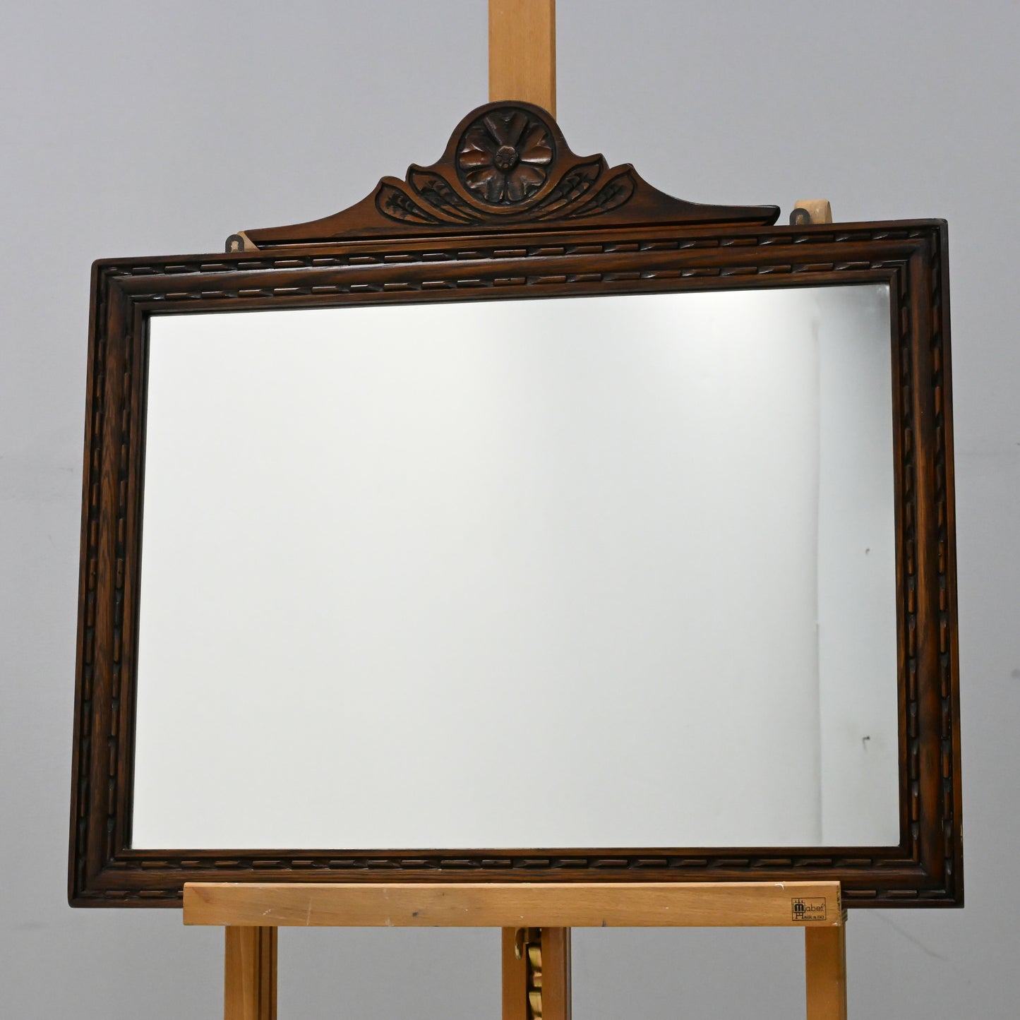 Old Charm Oak Framed Wall Mirror Heavy 69cm x 64cm Tudor Brown FREE Delivery. SBR9887/0912D