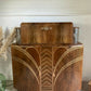 Large Art Deco Walnut Cocktail Cabinet with Design