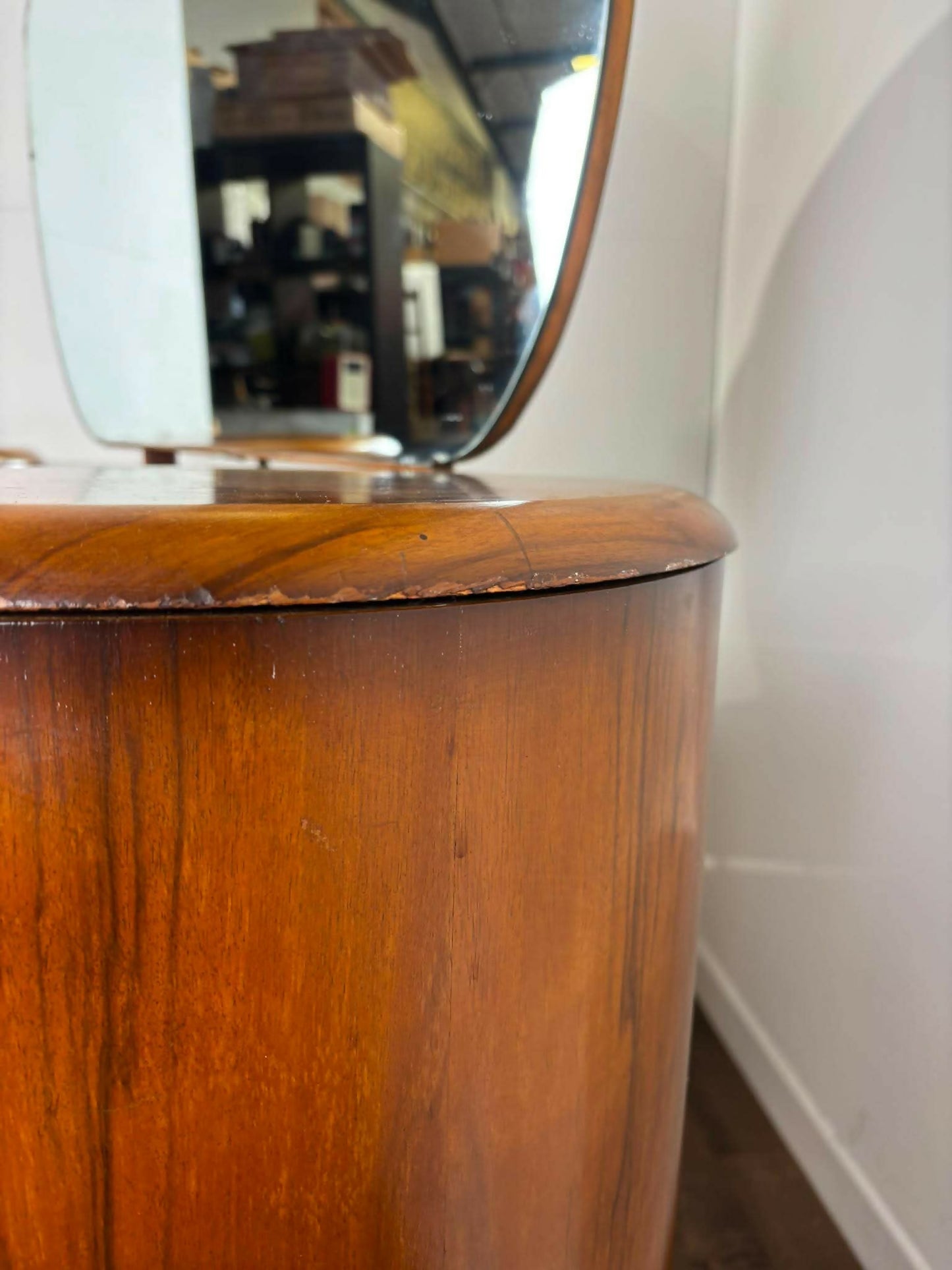 Art Deco Walnut Veneer Dressing Table by Shrager