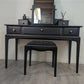 Stag Minstrel Dressing Table Mirror & Stool Black