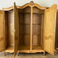 Wardrobe Vintage French Louis XVI Style Oak Four Door Carved Armoire LOT 6385