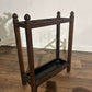 Vintage Oak Stick Stand With Drip Trayvv
