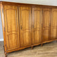 Wardrobe Vintage French Louis XVI Style Five Door Carved Armoire LOT 4985