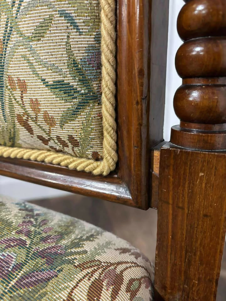 Victorian Walnut Prie-Dieu with Tapestry Upholstery Circa: 1870